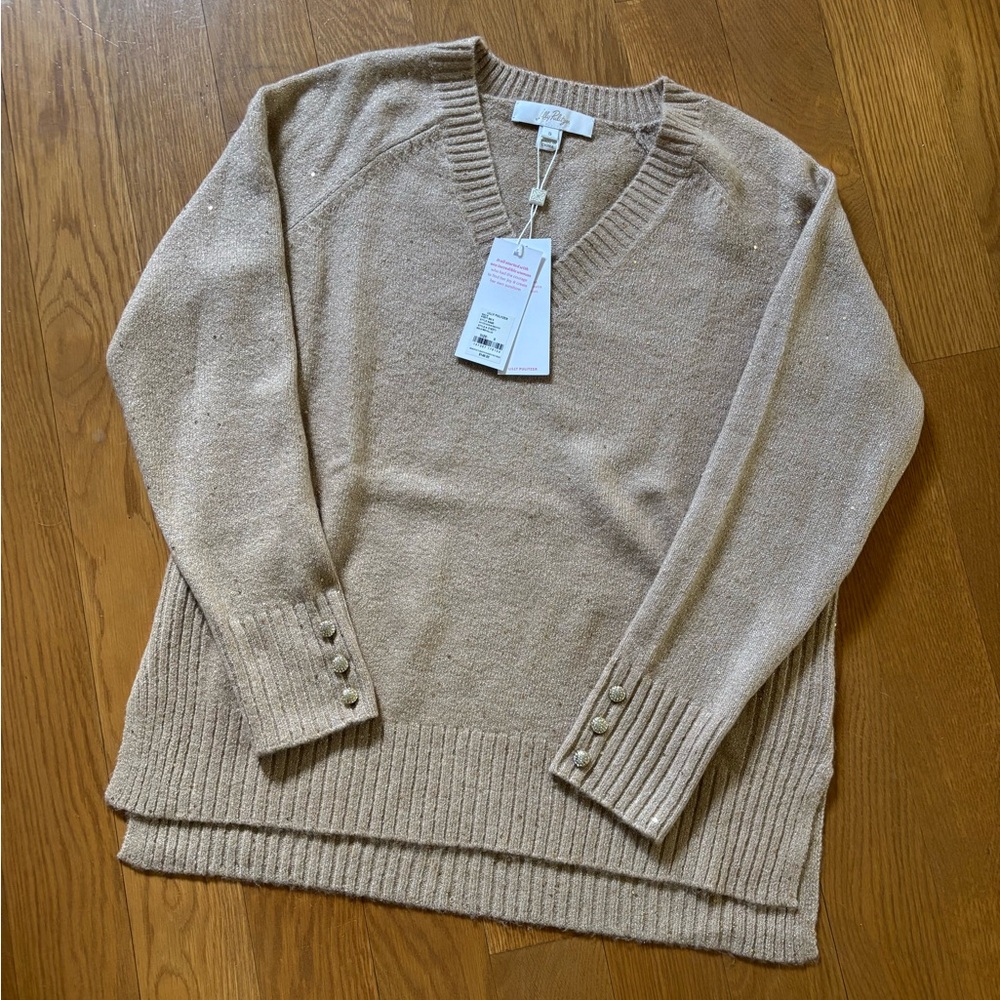 Lilly Pulitzer Gold Sweater - small